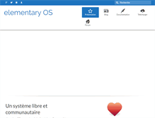 Tablet Screenshot of elementaryos-fr.org